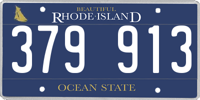 RI license plate 379913