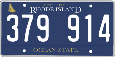 RI license plate 379914
