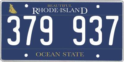 RI license plate 379937