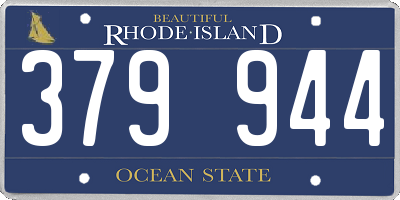 RI license plate 379944
