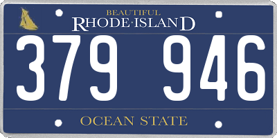 RI license plate 379946