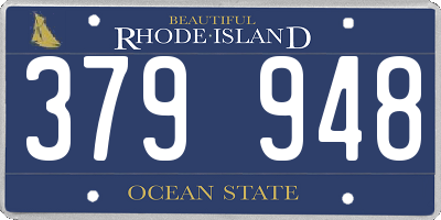 RI license plate 379948