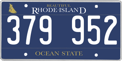 RI license plate 379952