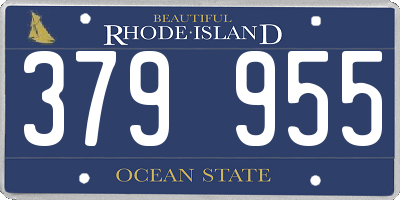 RI license plate 379955