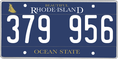 RI license plate 379956