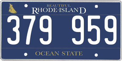 RI license plate 379959