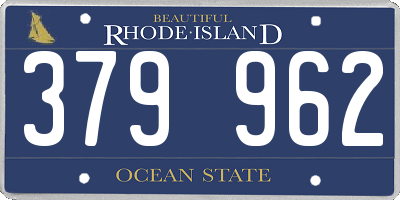 RI license plate 379962