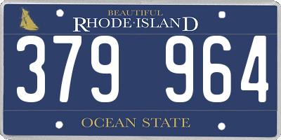 RI license plate 379964