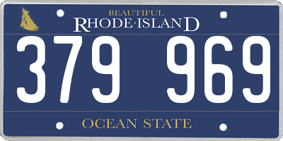 RI license plate 379969