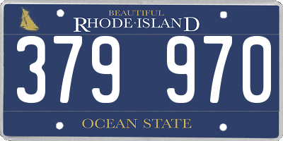 RI license plate 379970