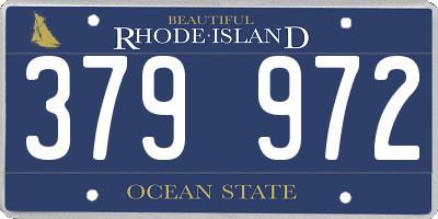 RI license plate 379972
