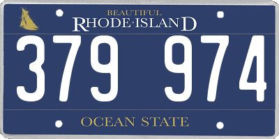 RI license plate 379974