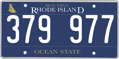 RI license plate 379977