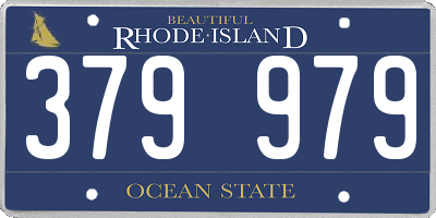RI license plate 379979