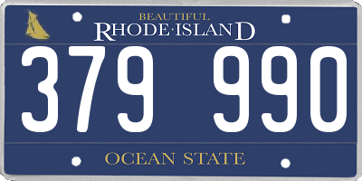 RI license plate 379990