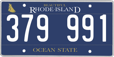 RI license plate 379991