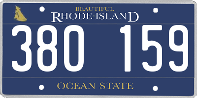 RI license plate 380159