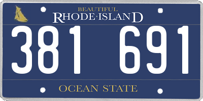 RI license plate 381691