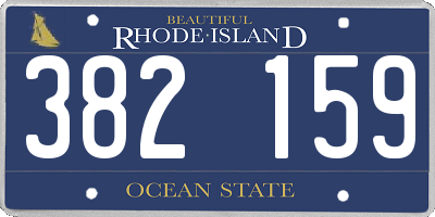 RI license plate 382159