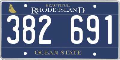 RI license plate 382691