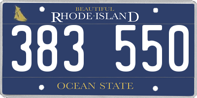 RI license plate 383550
