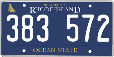 RI license plate 383572