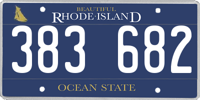 RI license plate 383682