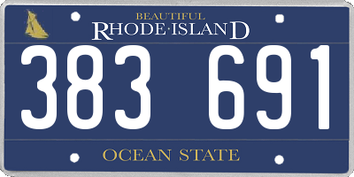 RI license plate 383691