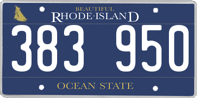 RI license plate 383950