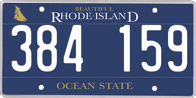 RI license plate 384159