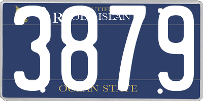 RI license plate 3879