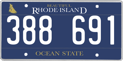 RI license plate 388691