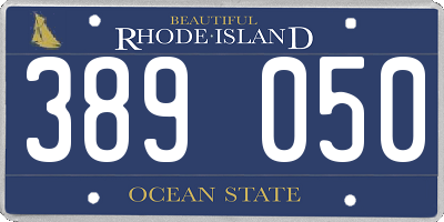 RI license plate 389050