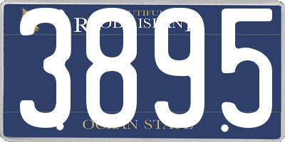 RI license plate 3895