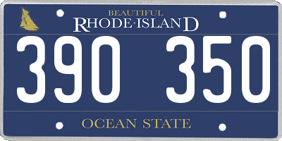 RI license plate 390350