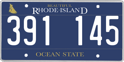 RI license plate 391145