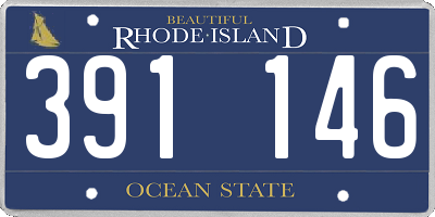 RI license plate 391146