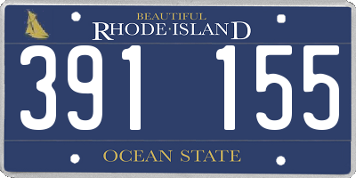 RI license plate 391155