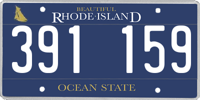 RI license plate 391159