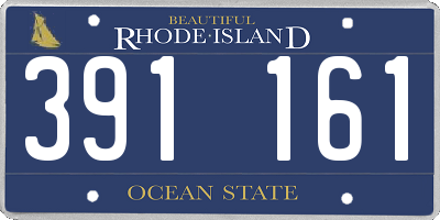 RI license plate 391161