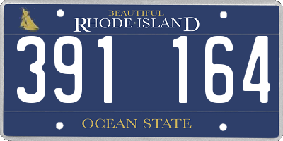 RI license plate 391164