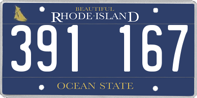 RI license plate 391167