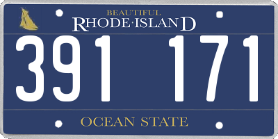 RI license plate 391171