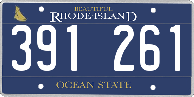 RI license plate 391261