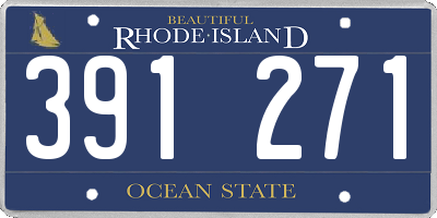 RI license plate 391271