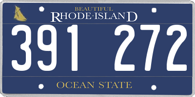 RI license plate 391272