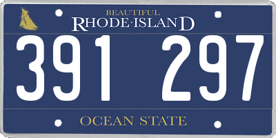 RI license plate 391297