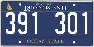 RI license plate 391301
