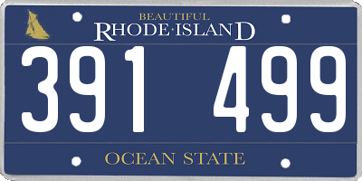 RI license plate 391499