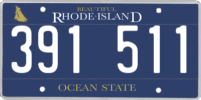 RI license plate 391511